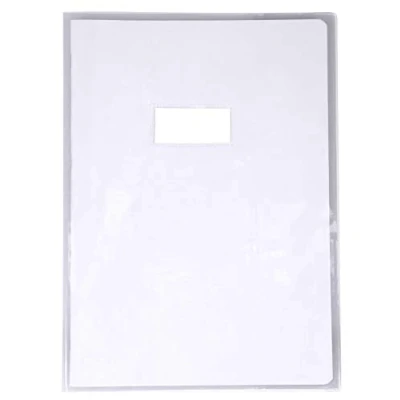 Afbeelding van Calligraphe 73200C Een transparante kristalbeschermhoes A4 21x29,7 cm 22/100e met etikethouder Glad transparant PVC Merk van Clairefontaine