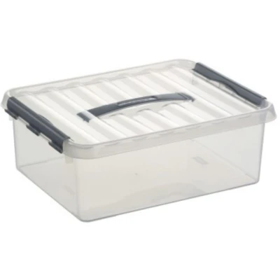 Afbeelding van SUNWARE Q Line Box 12 Liter 40 x 30 14 cm transparant/grijs