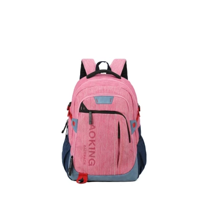 Afbeelding van Aoking Rugzak blauw / grijs rosé bloedrood