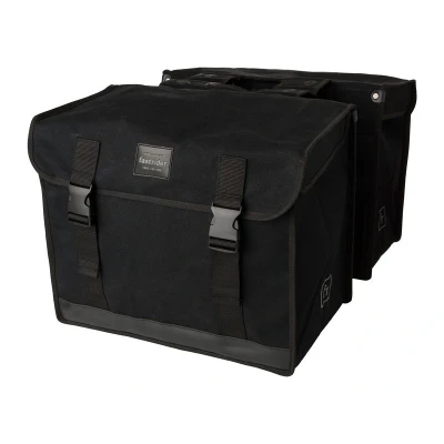 Afbeelding van FastRider Canvas 47l Dubbele fietstas basics zwart