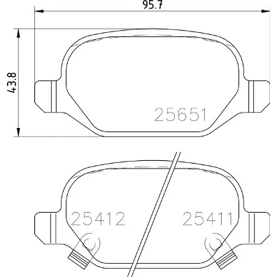 Afbeelding van Brembo Remblokset P 23 151