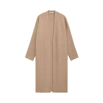 Afbeelding van MANGO Gebreid vest &#039;RINGON&#039; taupe