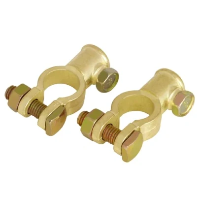 Afbeelding van A0066 2 1 accuklemmen, set accupoolklemmen, 12 V en 24 paalklemmen, autoaccu + plus minus batterij pole klem aansluiting klemmen auto vrachtwagen camping zonne energie