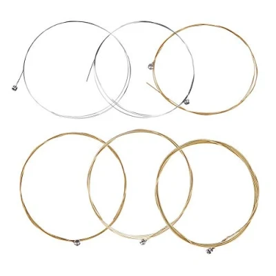 Afbeelding van Folk Guitar String, 6Pcs Metal Strings Set Practice Replacement Part Accessory for Classic