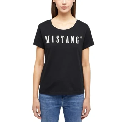 Afbeelding van MUSTANG Dames T shirt ALMA Regular Fit XS S M L XL Wit Zwart Blauw Grijs, 4142, 4XL Grote maten