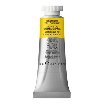 Afbeelding van W&amp;N Professional Water Colour, fijnste kunstenaars aquarelverf met de hoogst mogelijke pigmentatie, uitstekende lichtechtheid 14ml Tube, Cadmium Yellow Pale