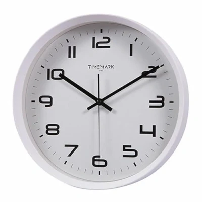 Afbeelding van Muurklok Timemark Wit 30 x cm