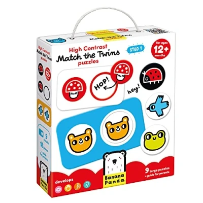 Afbeelding van High Contrast Match the Twins Puzzles 12m+ Toddler Puzzle