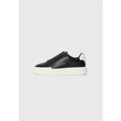 Afbeelding van Calvin Klein Jeans Cupsole Sneakers laag, Heren, Maat: 42, Black/bright white Leer en imitatieleer