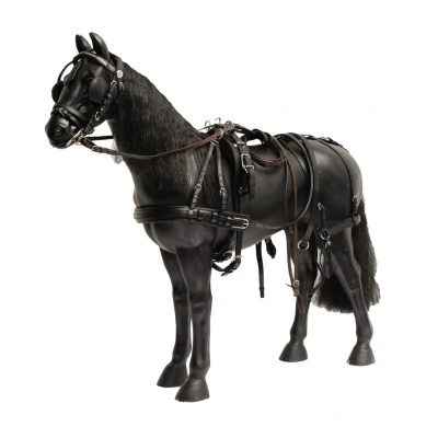 Afbeelding van MHS Luxe lederen enkelspantuig Shetland Zwart