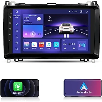 Afbeelding van Bluetooth Car Radio voor Mercedes W906 Sprinter/V klasse W639 / Vito/Viano/B W245 B160 B170 B180 B200 A W169 A150 A160 A170 A180 A200 met weerweergave (4GBB) +32 GB)