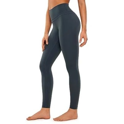Afbeelding van CRZ YOGA Women&#039;s Naked Feeling I Workout Legging 28 Inch Hoog Getailleerde Yogabroek Over De Volledige Lengte Melaniet XL