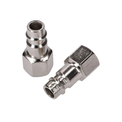 Afbeelding van Silverline Euro Luchtslang Bajonetkoppeling Vrouwelijke Draad 1/4 inch BSP 2 stuks