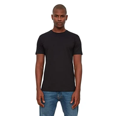 Afbeelding van Trendyol Wit Basic 100% Katoenen Regular Fit T Shirt Met Ronde Hals Tmnss21Ts0808