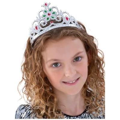 Afbeelding van Smiffys Tiara Bloemen Zilver