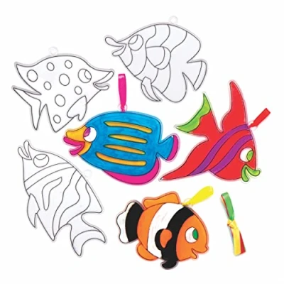 Afbeelding van Baker Ross Vis Zonnevanger Raamdecoraties (1 Stuks) Knutselspullen en Knutselsets voor Kinderen