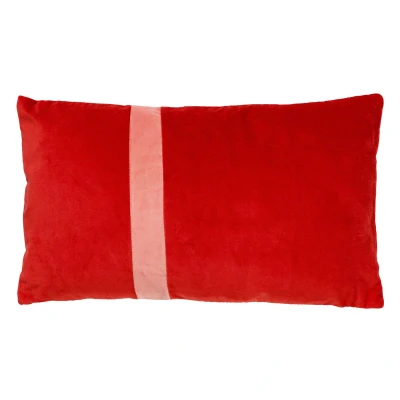 Afbeelding van Dutch Decor PIPPA Sierkussen velvet Aurora Red 30x50 cm rood