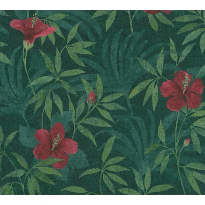 Afbeelding van AS Creation Cuba 38028 1 380281 Groen / Rood