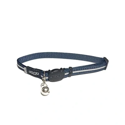 Afbeelding van Rogz Alleycat veiligheidshalsband In gewicht verstelbaar en ingebouwd veiligheidsmechanisme voor maximale gemoedsrust (donkerblauw)