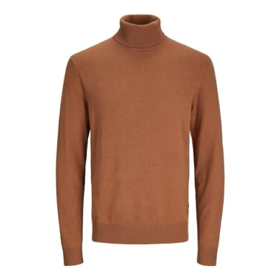 Afbeelding van JACK &amp; JONES Heren JJEEMIL Knit ROLL Neck NOOS 12157417, Mocha Bisque., M