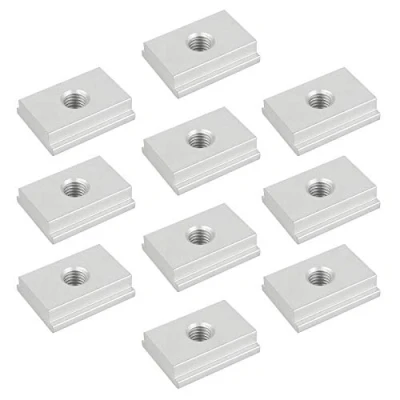Afbeelding van T groefmoeren M8, 10 stuks vormige schuifmoeren, serie 30, van aluminiumlegering, voor houtbewerkingsgereedschap M8