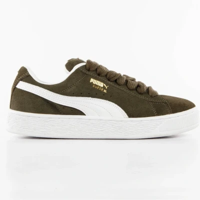 Afbeelding van Puma Sneakers laag, Maat: 38.5, Dark olive/white Veloursleer