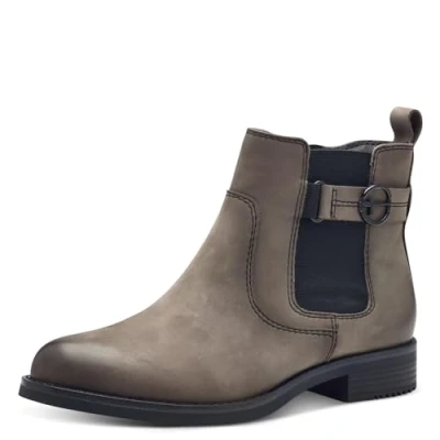 Afbeelding van Tamaris Comfort Korte laarzen, Dames, Maat: 37, Stone nubuc Leer/ synthetisch