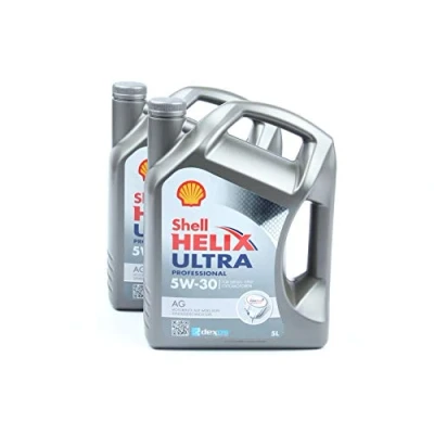 Afbeelding van 1 x 5 + 2 liter Shell Helix Ultra AG Dexos 5W 30 motorolie.
