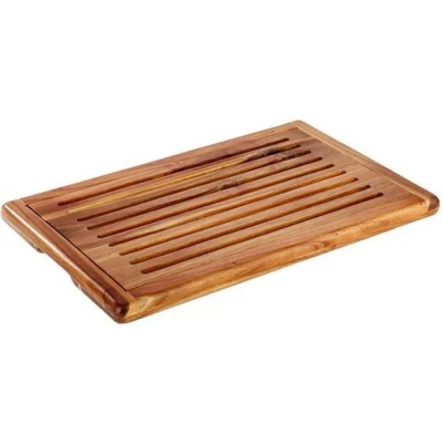 Afbeelding van APS Akazia Broodsnijplank, Hoogte: 20 mm, Lengte: 600 Breedte: 400 Snijplank, Bruin