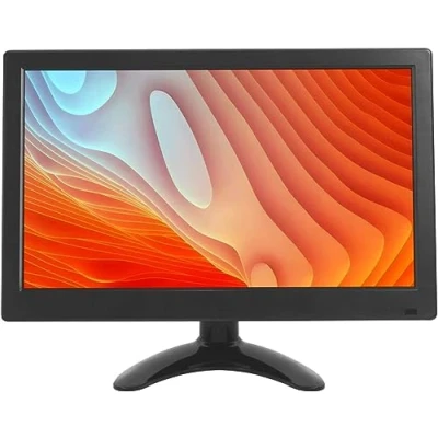 Afbeelding van WHOLEV CCTV monitor, 12 inch, lcd IPS, 1920 * 1080, audio video, display met USB/VGA/AV/BNC/HDMI scherm, draaibaar, voor Raspberry Pi House bewakingscamera, pc, DVR, IP camera