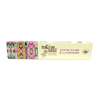 Afbeelding van Green Tree Native Soul White Sage &amp; Lavender Wierook, 3 pakjes à 15 gram