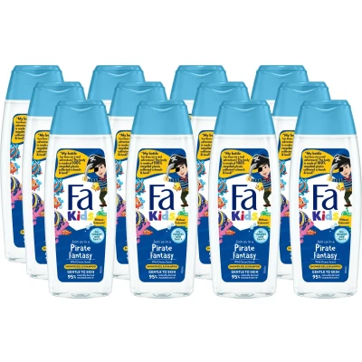 Afbeelding van 12x FA Kids Wasgel en Shampoo voor Jongens Pirate Fantasy 250ml