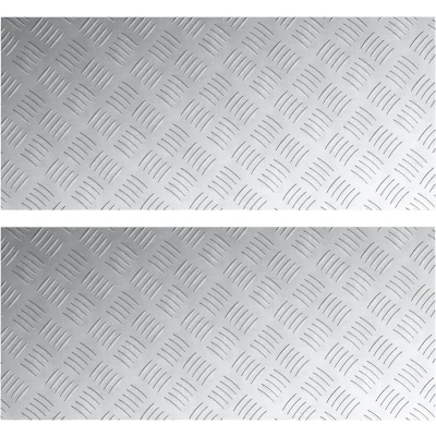 Afbeelding van vidaXL Zilver Aluminium 90 x 40 0.2 cm Traplopers Rechthoekig