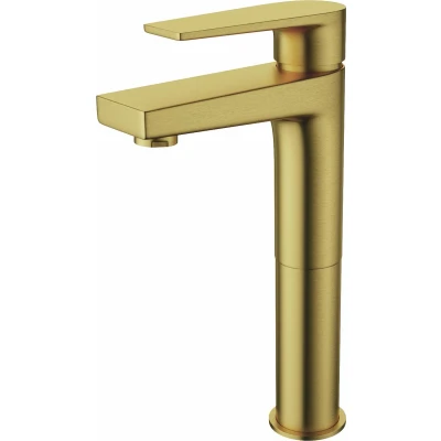 Afbeelding van Wastafelkraan Aquasplash Colorato Verhoogd Geborsteld Goud