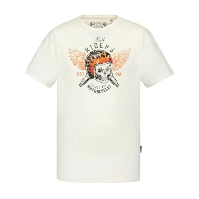 Afbeelding van Schott Tsbedford Tshirt print, Heren, Maat: 3XL, Off white