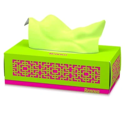 Afbeelding van Renova Red Label Green gezichtsdoeken, 80 stuks