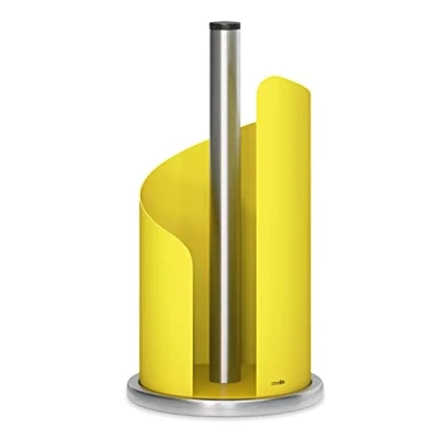 Afbeelding van Stardis Keukenrolhouder, roestvrij staal/mat gecoat Ø 15 cm rolhouder (citroengeel)