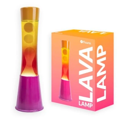 Afbeelding van Fisura lavalamp Tower Pink and orange gradient