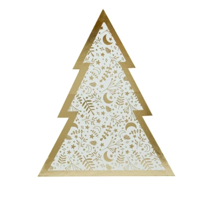 Afbeelding van Hapjesplank Kerstboom Goud