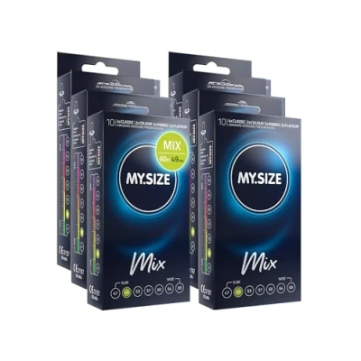 Afbeelding van My.Size Mix Condooms Maat 2, 49 mm, Voordeelpakket, Inhoud 60 stuks
