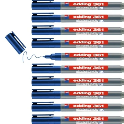 Afbeelding van edding 361 boardmarker blauw 1ST 1 mm / 4 361003