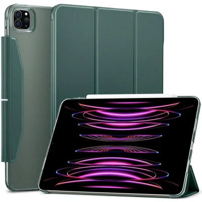 Afbeelding van ESR Ascend Trifold Book Case Geschikt voor Apple iPad Pro 13 (2024) Verstelbare met Sleep/Wake Functie Hoes Penhouder Groen