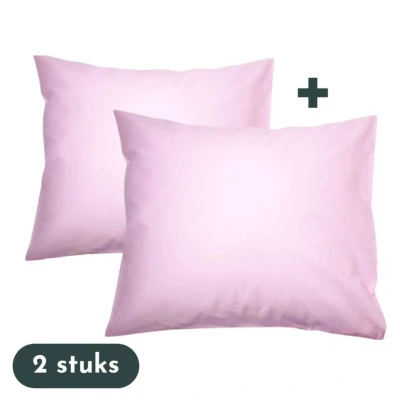 Afbeelding van Zavelo Kussenslopen Hotelkwaliteit Set van 2 Stuks Roze 60x70cm 100...