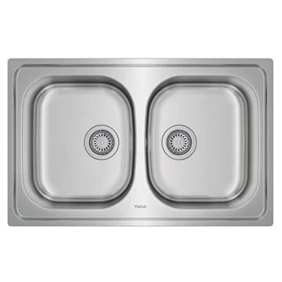 Afbeelding van Wastafel met Twee Spoelbakken Teka Universe 115040007 80 cm