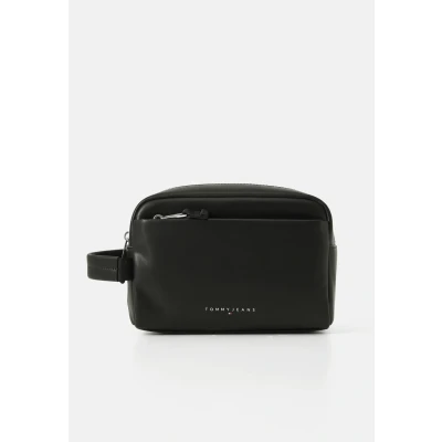 Afbeelding van Tommy Jeans Linear Washbag Toilettas, Heren, Maat: One Size, Black
