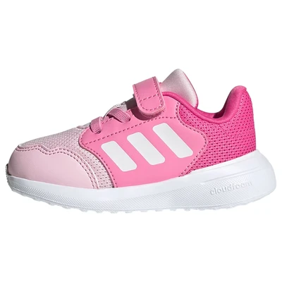 Afbeelding van adidas Performance Tensaur Hardloopschoenen neutraal clear pink cloud white pulse magenta voor kinderen, Maat: 19 Textiel/ synthetisch