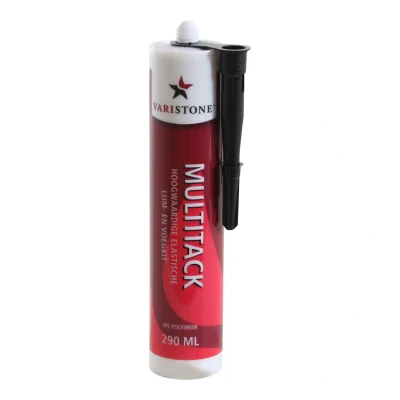 Afbeelding van Varistone Multitack Zwart (290 Ml Koker) Een universele lijm en constructievoegkit