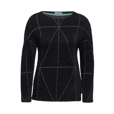 Afbeelding van Cecil Langarm Trui, Dames, Maat: XL, Schwarz