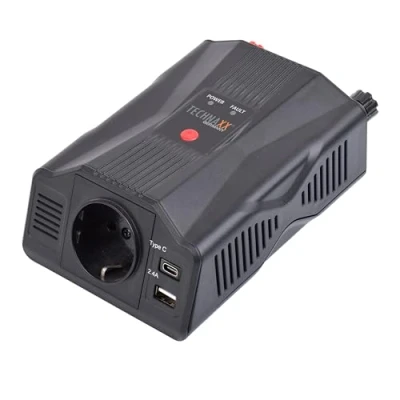 Afbeelding van Technaxx TE24 Omvormer 300W USB A C Zwart