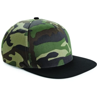 Afbeelding van Graphic Snapback cap / petje camouflage camo pet